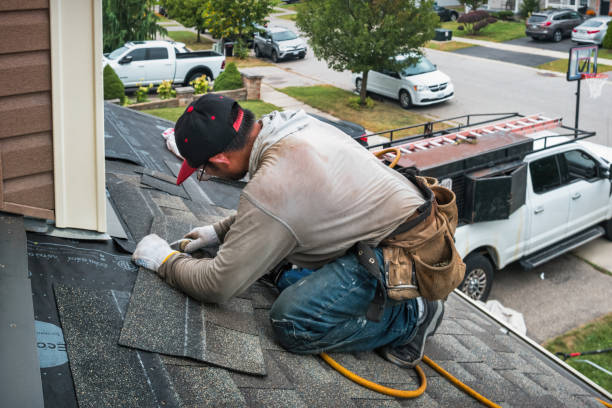 Professional Flat Roof Repair technician working in Arcadia, OK